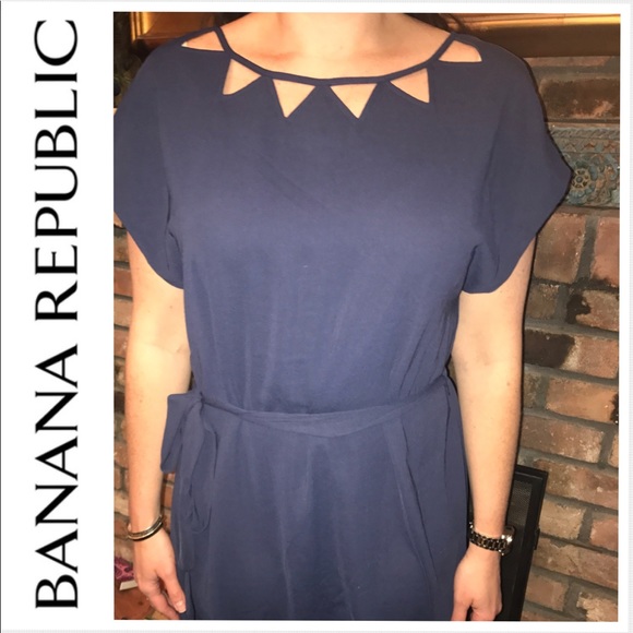 Banana Republic Dresses & Skirts - ❗️FINAL PRICE❗️Navy Banana Republic Dress NWT 14